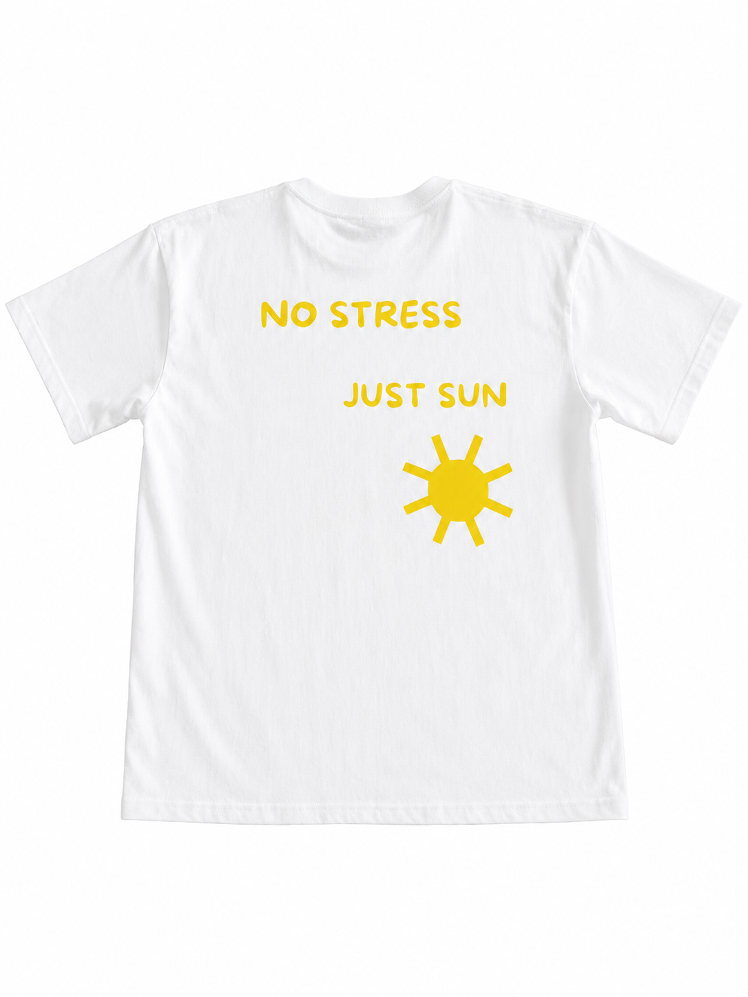 T-shirt Blanc - SG - No Stress Just Sun