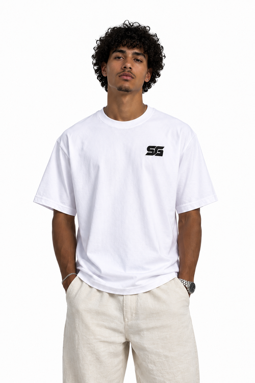 T-shirt Blanc - SG - No Stress Just Sun